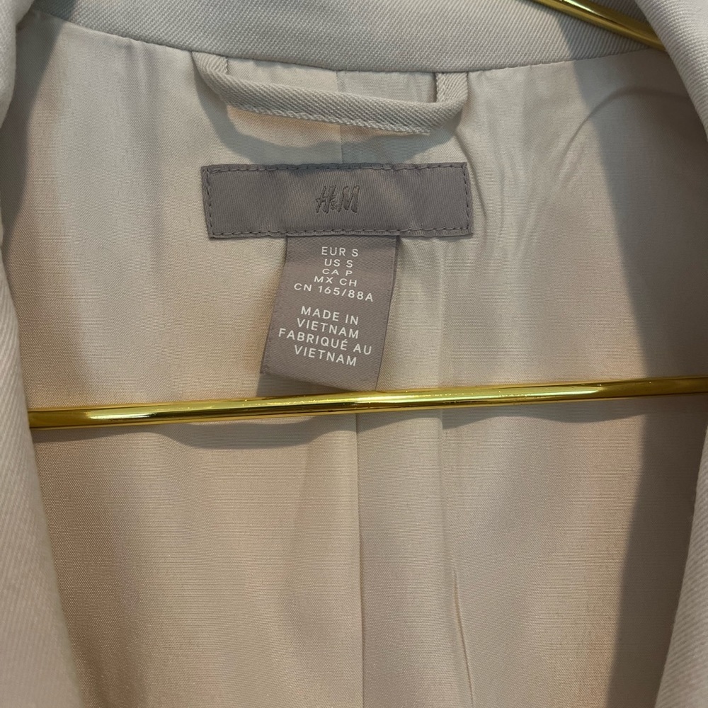 H&M Women’s Fitted Blazer Tan Size Small - Picture 4 of 7